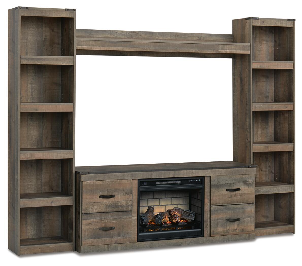 Trinell - 4-Piece Entertainment Center With 60" TV Stand - Image 2