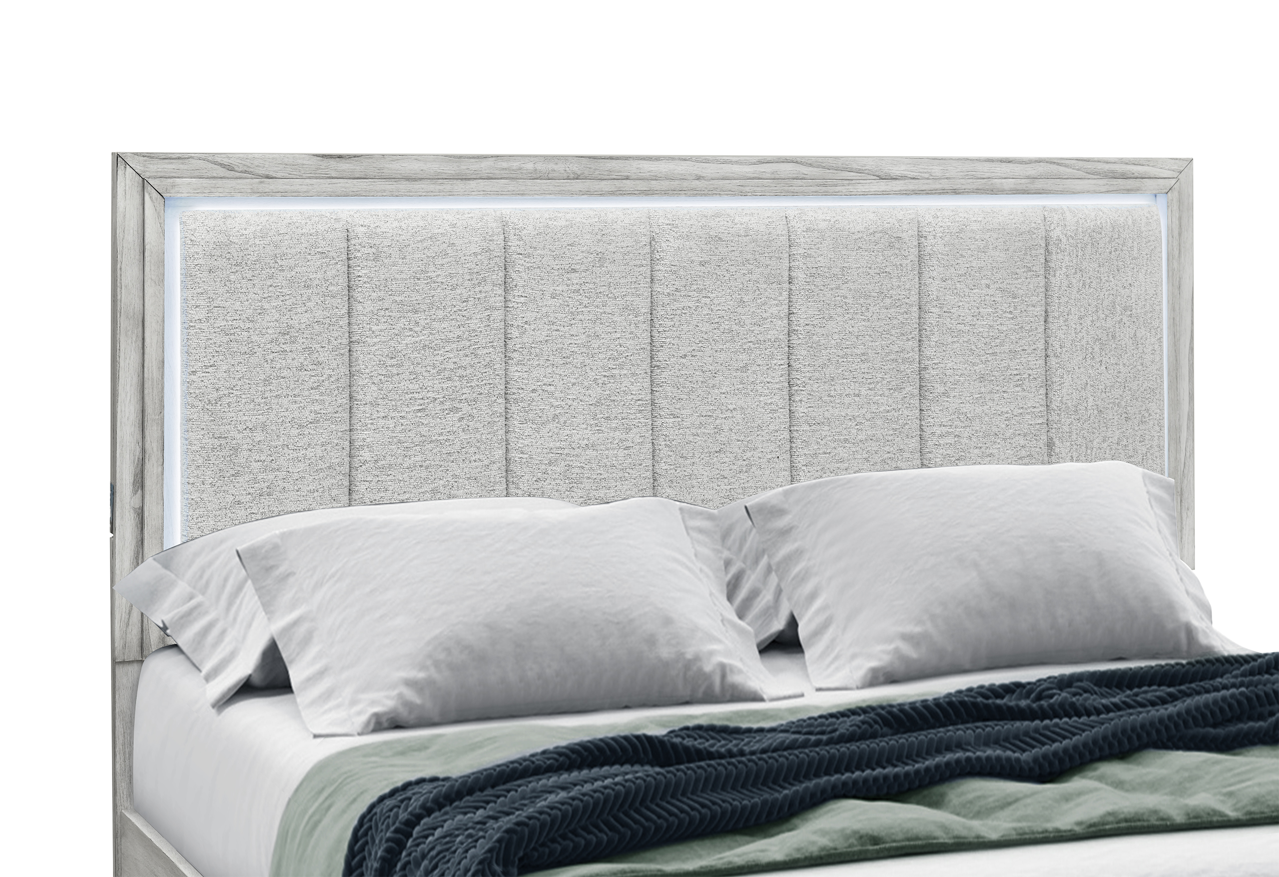 Elsie - Bed With LED - Light Gray - Image 4