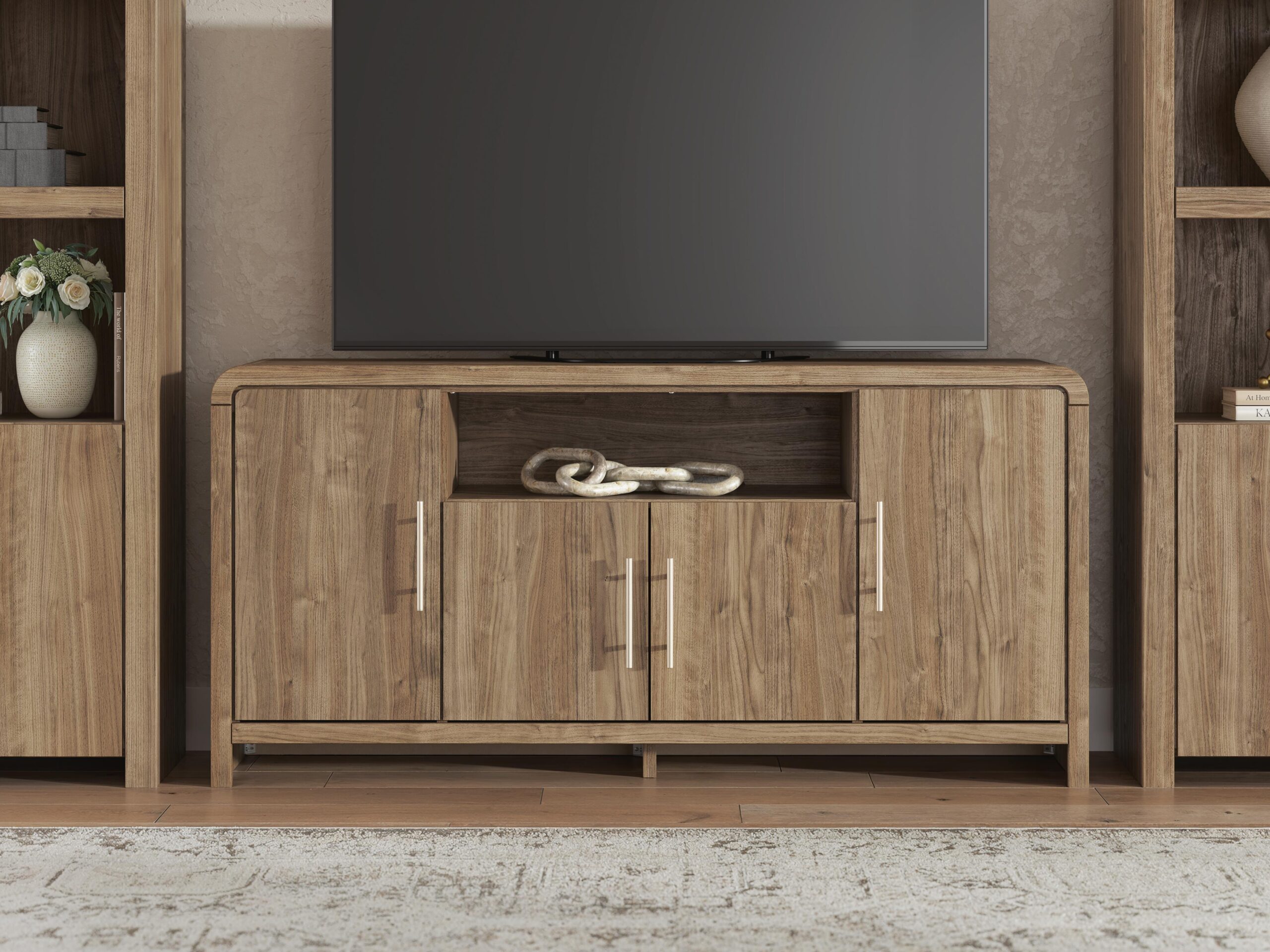 Dovander - Extra Large TV Stand - Brown - Image 11