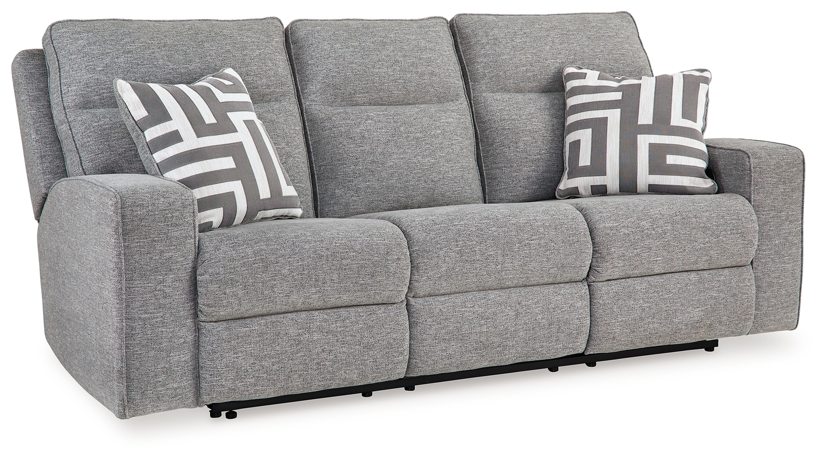 Biscoe - Power Reclining Sofa With Adj Headrest - Pewter - Image 3