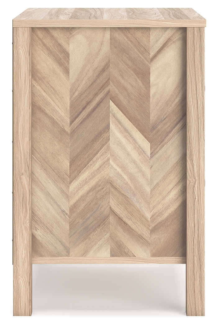 Battelle - Two Drawer Night Stand - Tan - Image 8