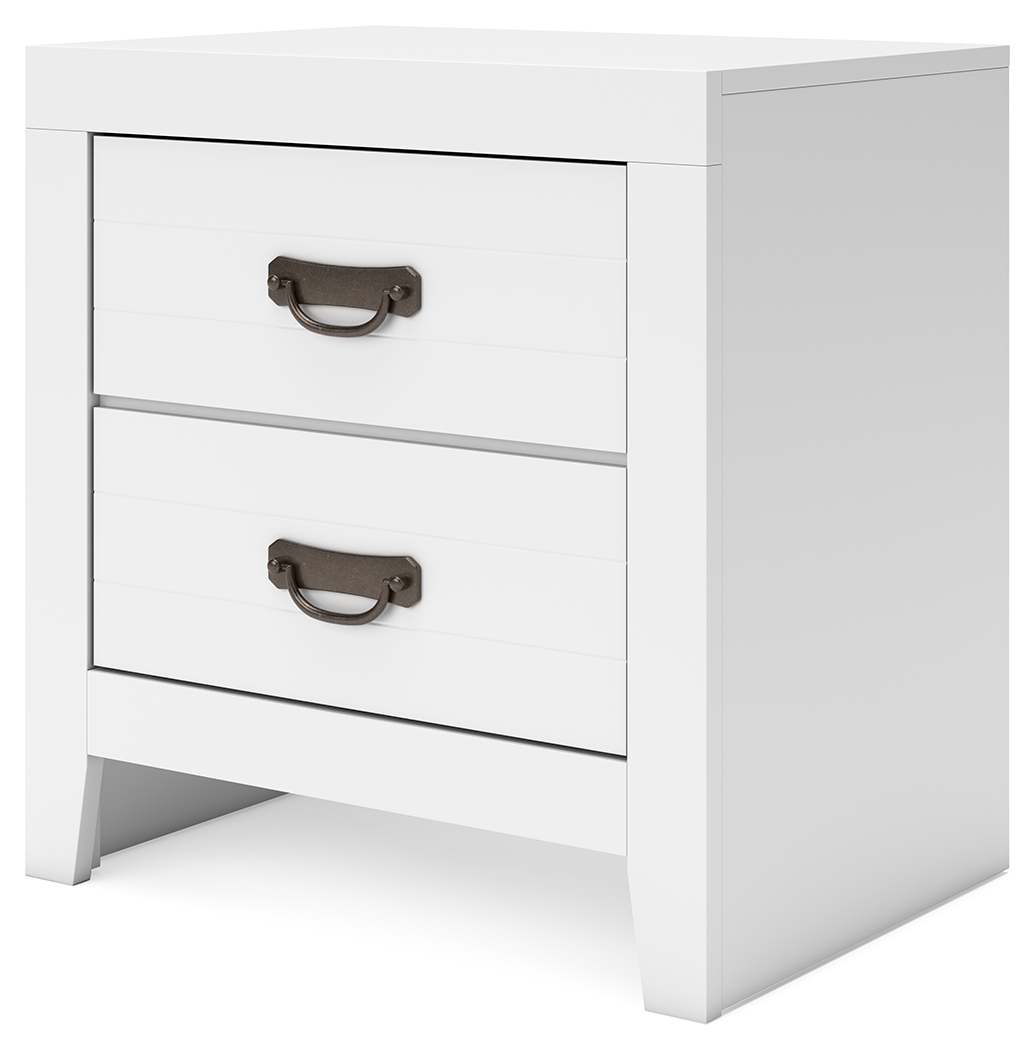 Binterglen - Two Drawer Night Stand - White - Image 3