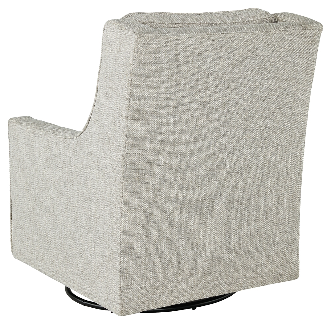Kambria - Swivel Glider Accent Chair - Fog - Image 5