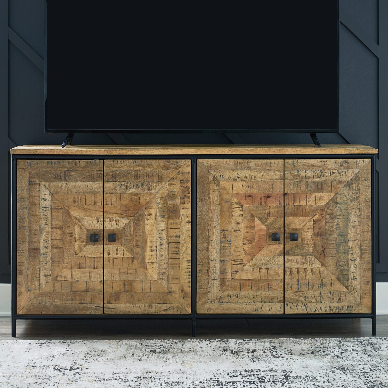 Camney - Accent Cabinet - Brown / Black - Image 6