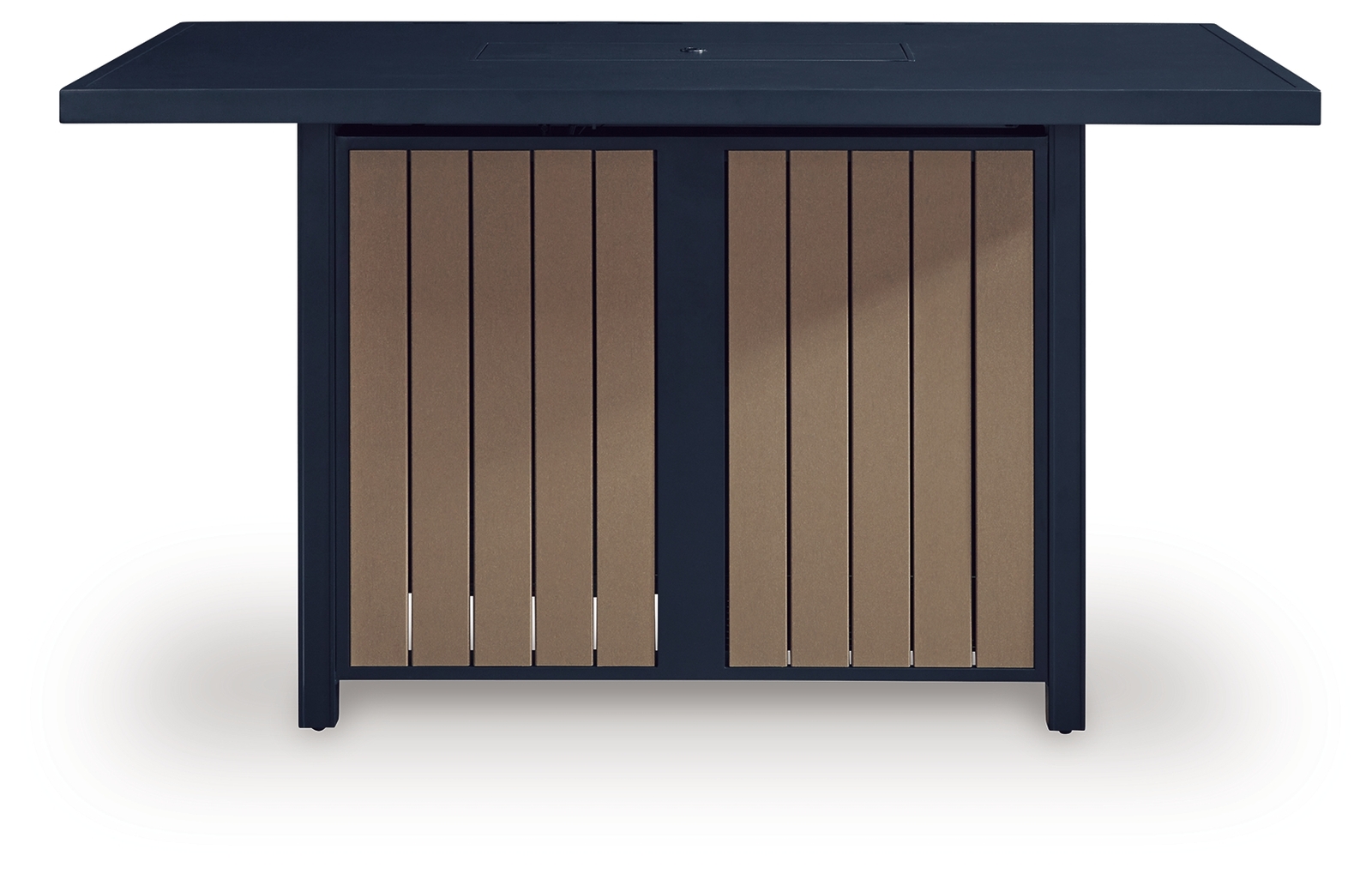 East Beach - Rectangular Bar Table With Fire Pit - Blue - Image 4