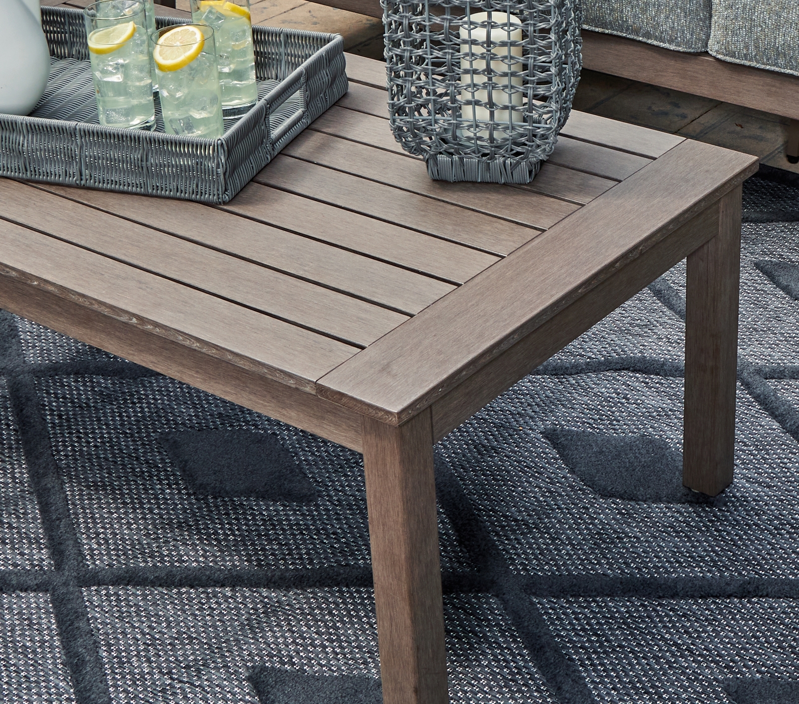 Hillside Barn - Rectangular Cocktail Table - Brown - Image 6