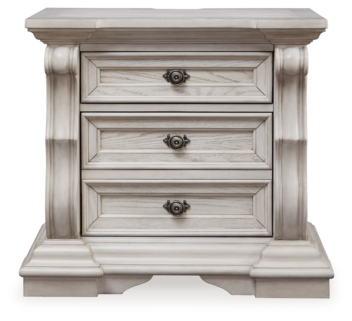 Bruchandi - Three Drawer Night Stand - Antique White - Image 4