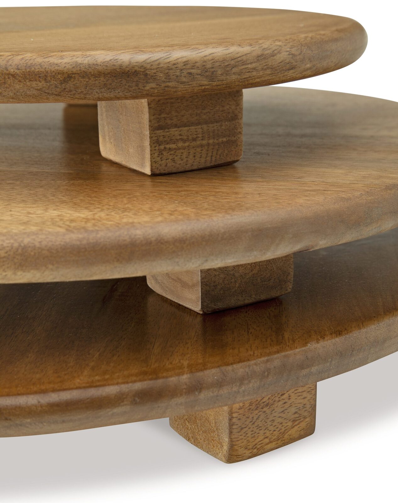 Kaidler - Tray Set (Set of 3) - Brown - Image 5