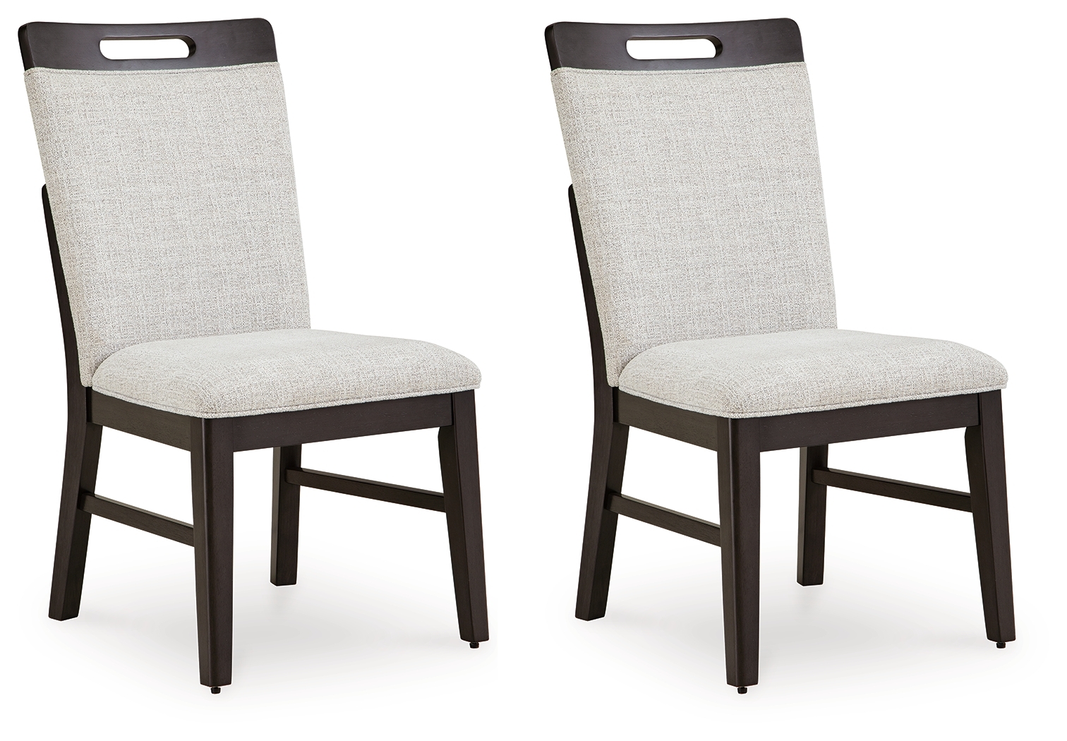 Neymorton - 7 Pc. - Rectangular Extension Table, 6 Side Chairs - Dark Grayish Brown - Image 8
