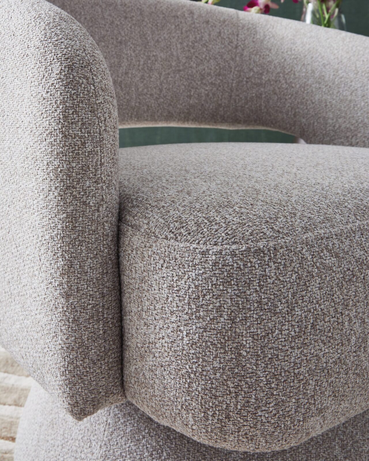 Nashkins - Swivel Accent Chair - Pebble - Image 6
