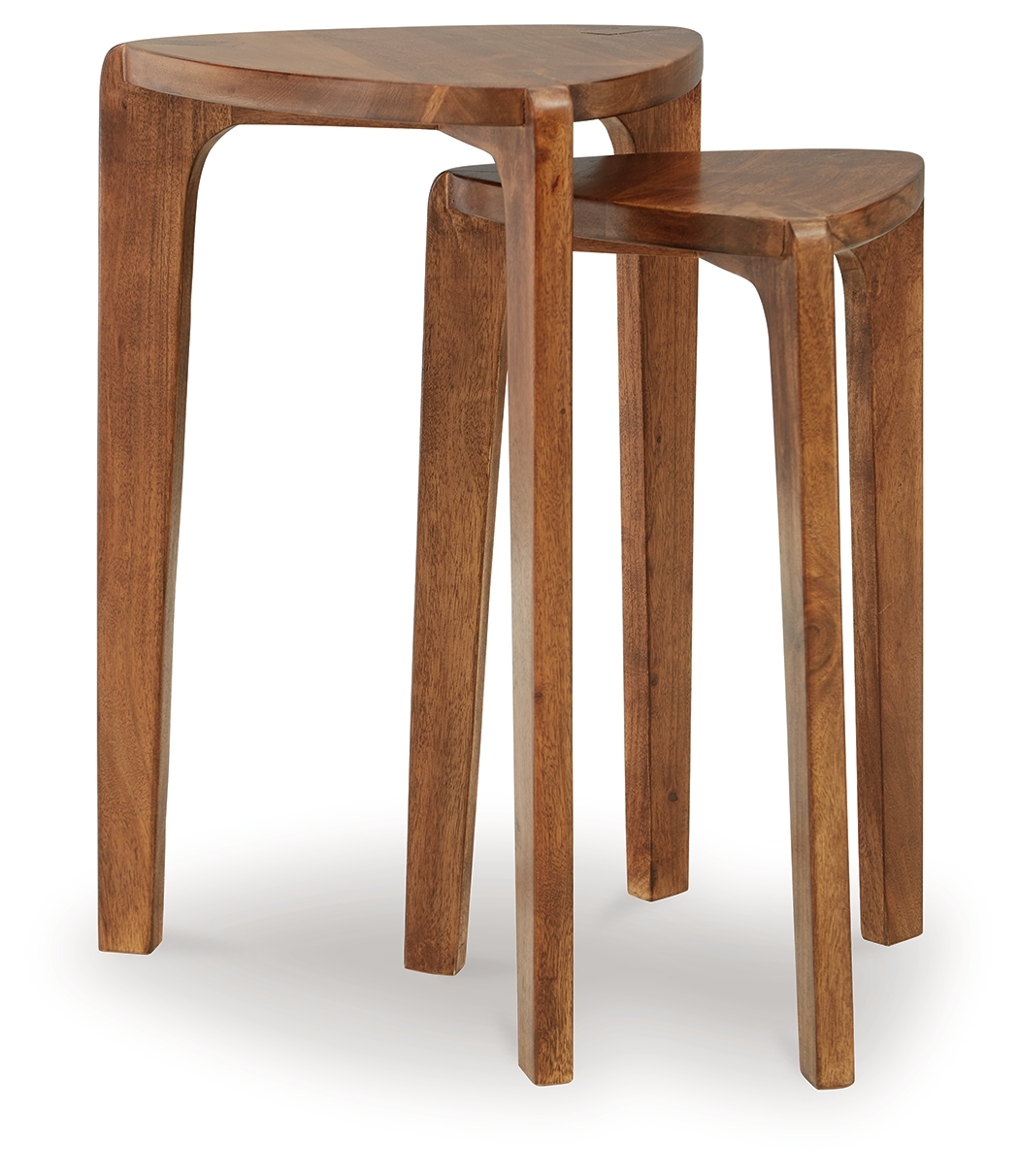 Brynnleigh - Accent Table Set (Set of 2) - Medium Brown - Image 4