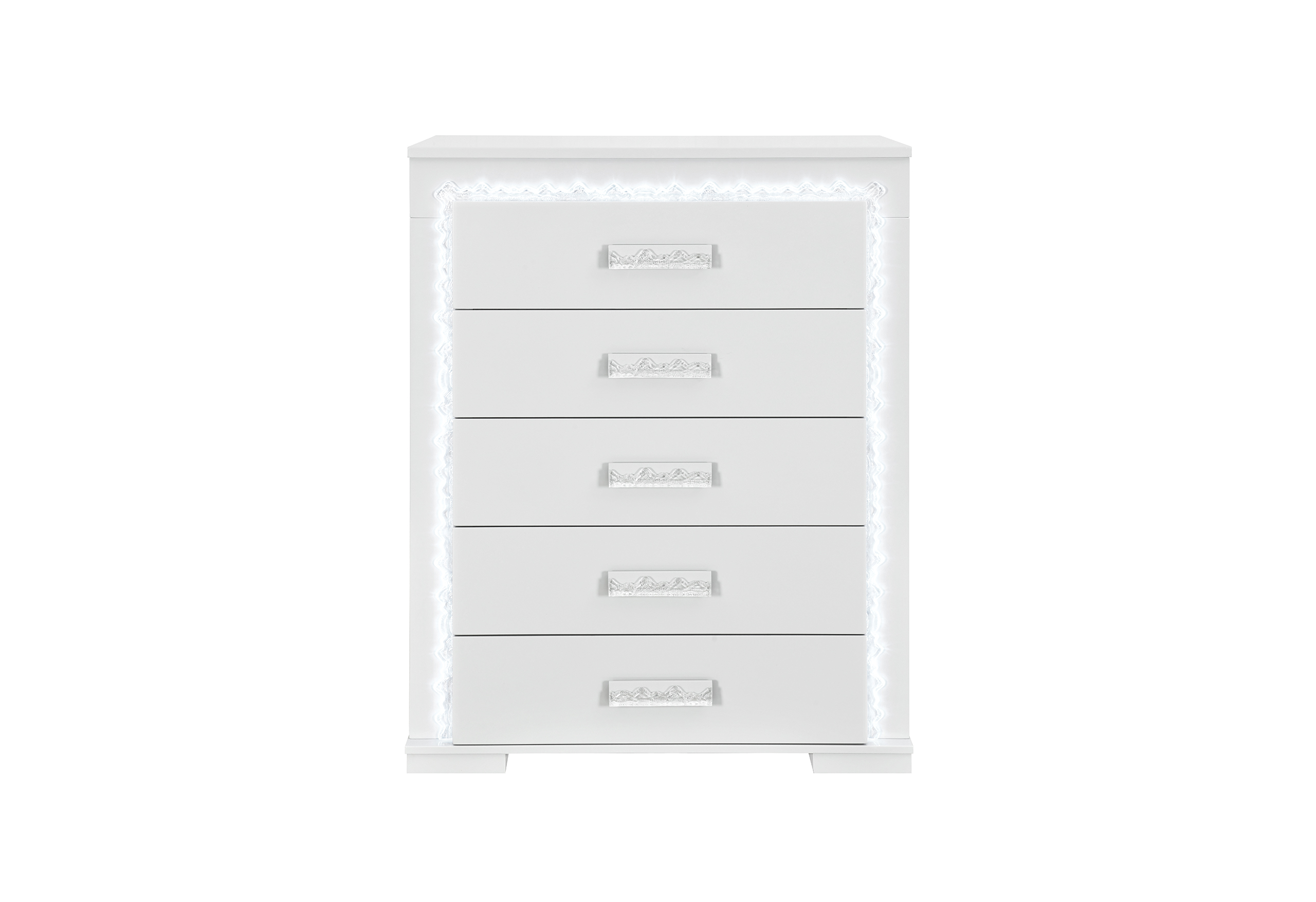 Naomi - 5 Piece Bedroom Set - Silver - Image 2