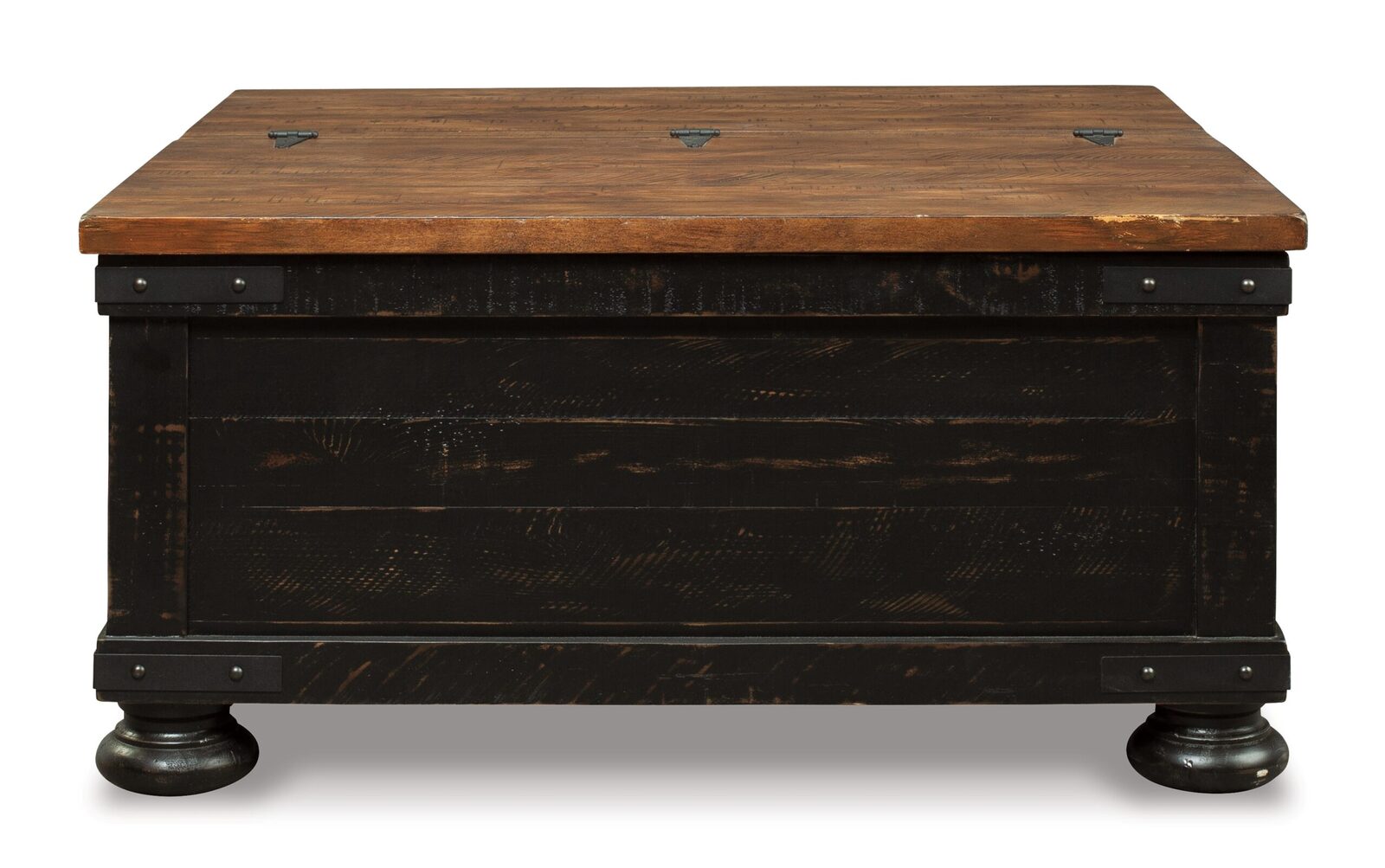 Valebeck - Lift Top Cocktail Table - Black / Brown - Image 6