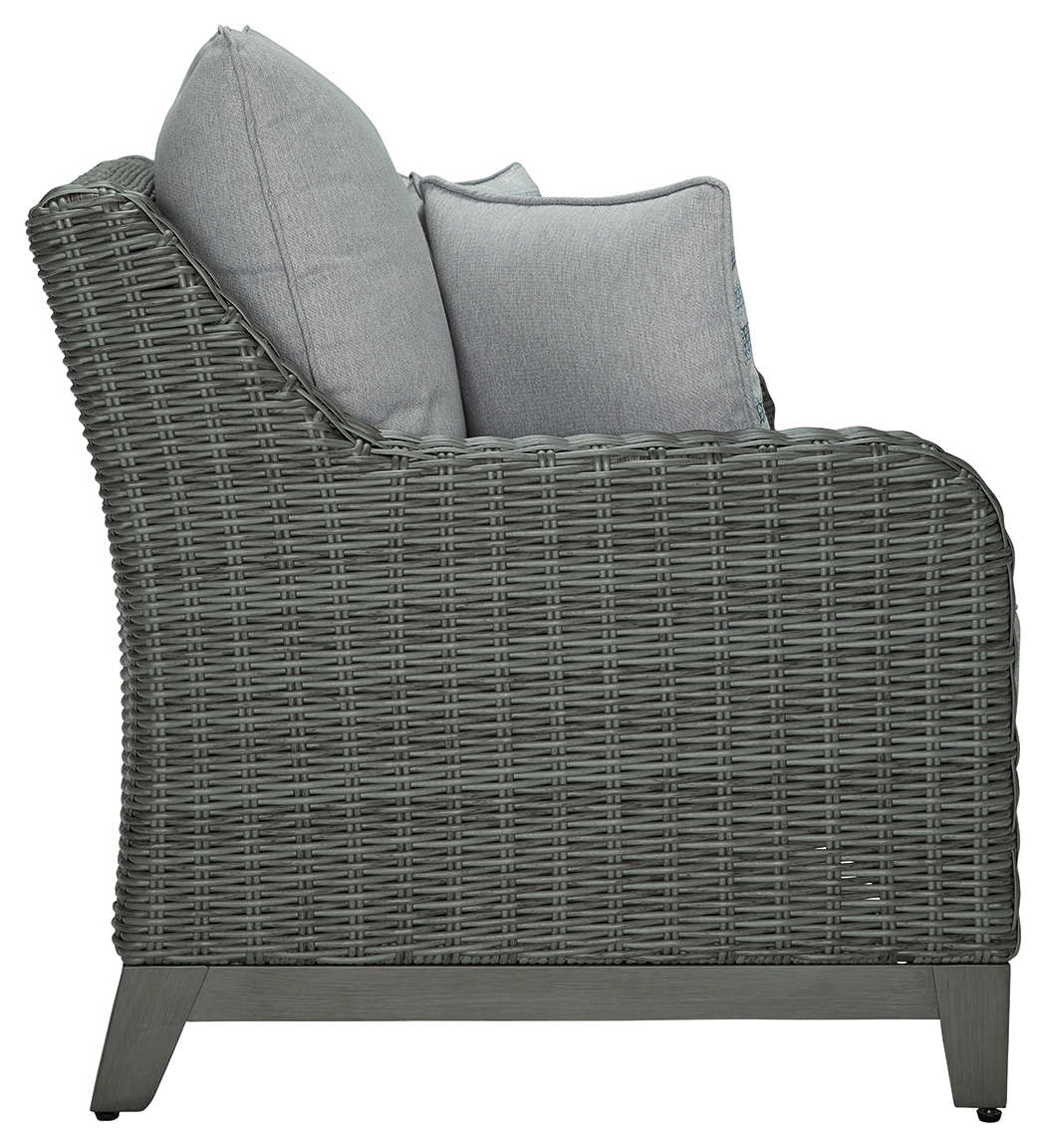 Elite Park - Loveseat w/Cushion - Gray - Image 4