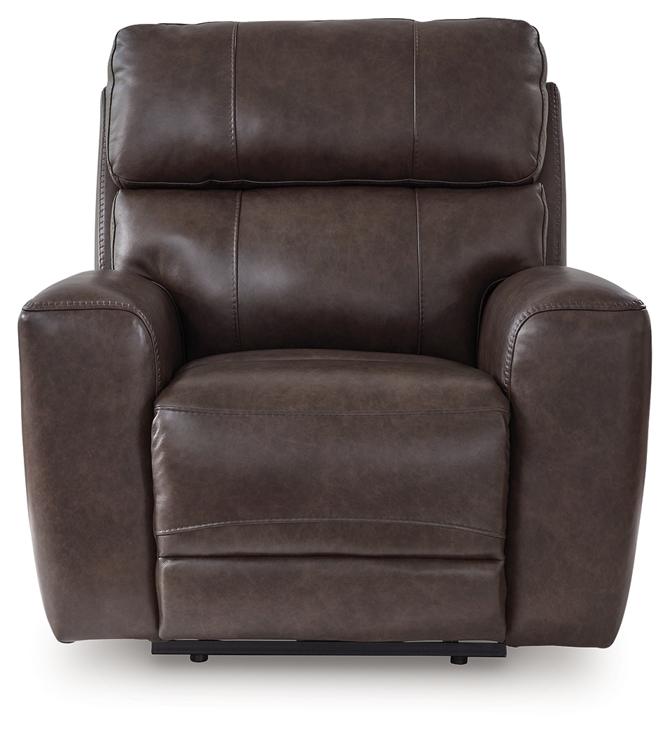 Crossplex - Power Recliner / Adjustable Headrest - Smoke - Image 4