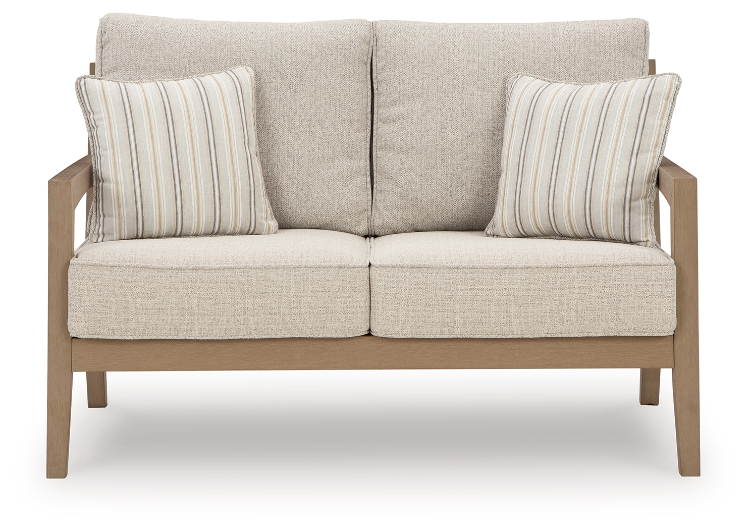 Hallow Creek - Loveseat With Cushion - Driftwood - Image 3