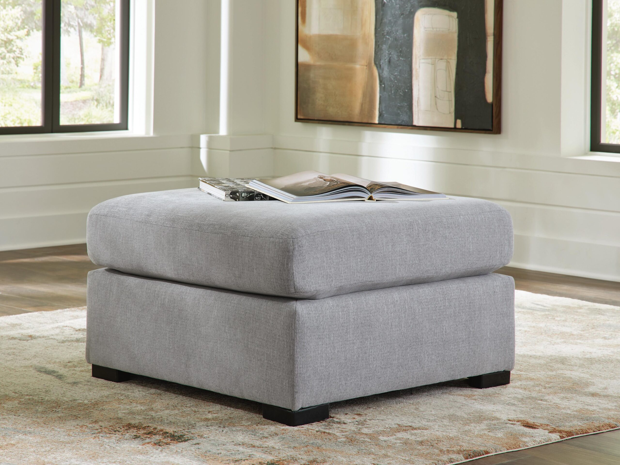 Lakepoint - Oversized Accent Ottoman - Nickel - Image 2