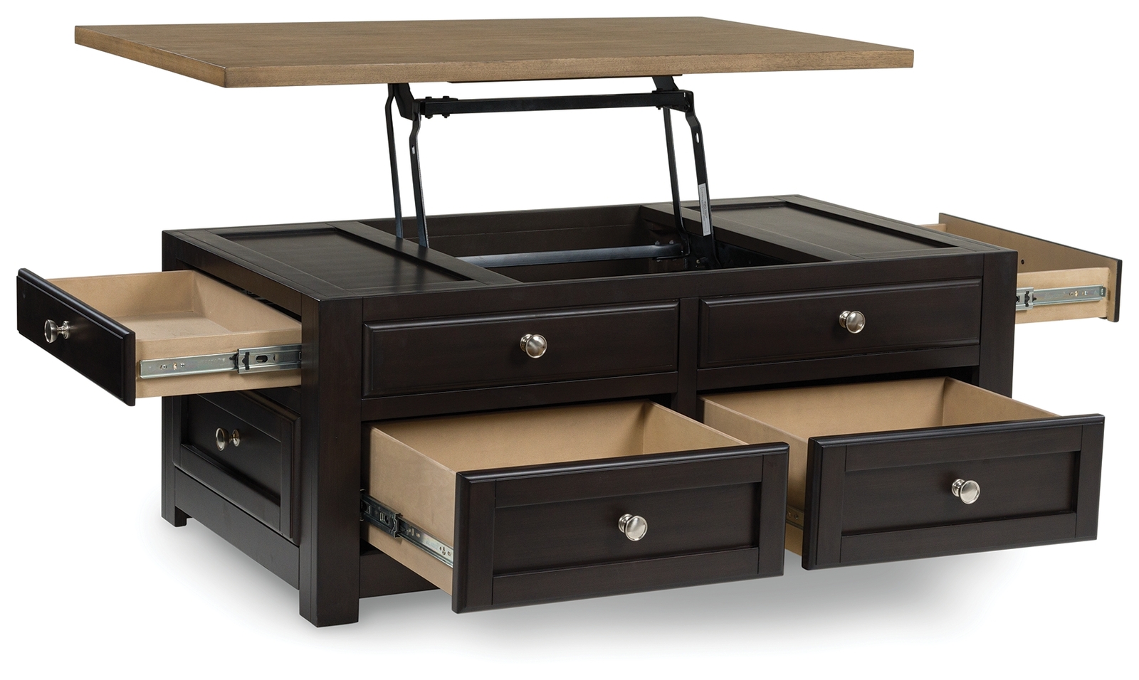 Drazmine - Lift Top Cocktail Table - Brown - Image 3