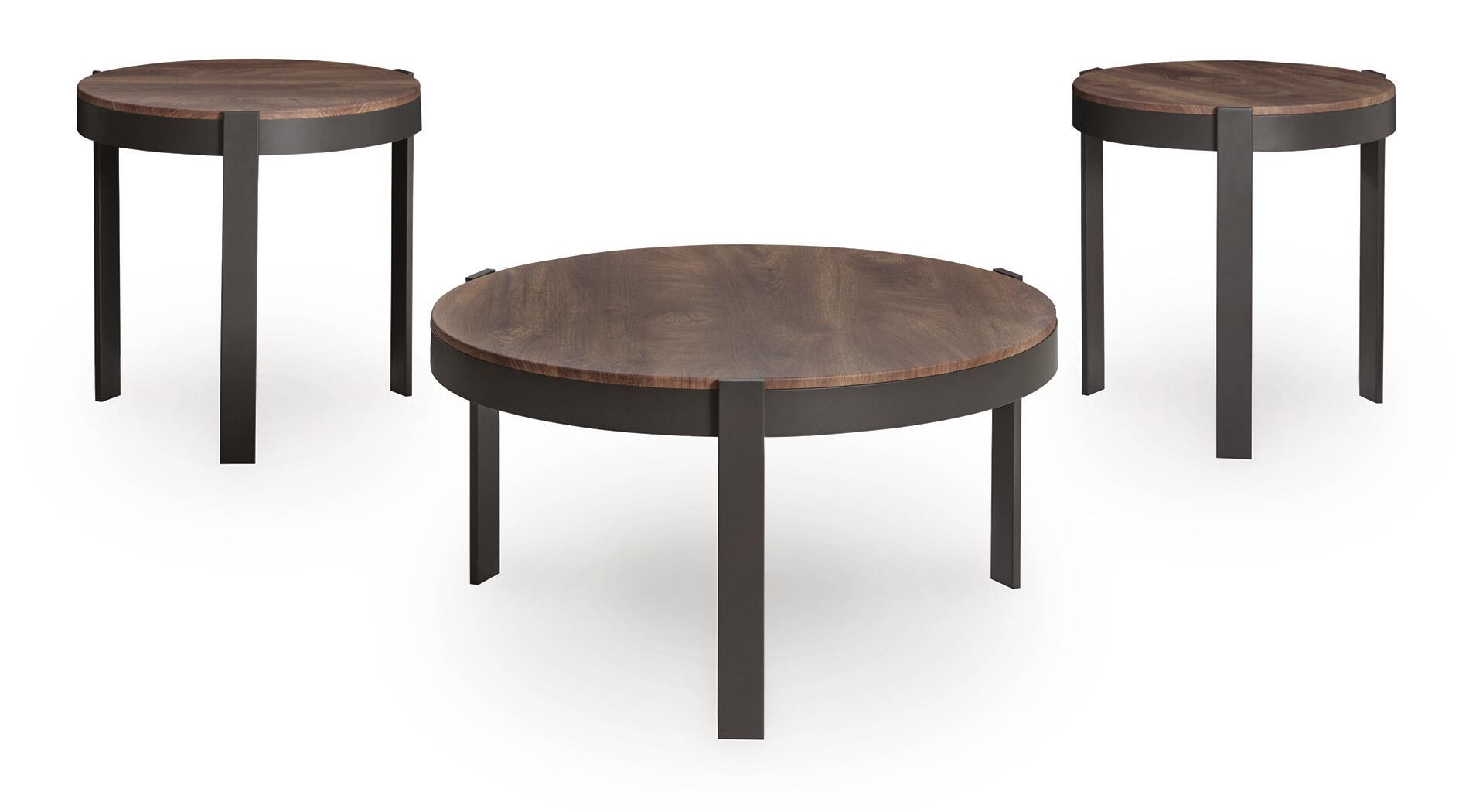 Horizon Hills - Occasional Table Set (Set of 3) - Brown / Black - Image 3
