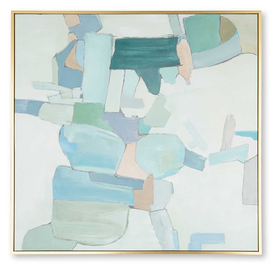 Wynburn - Wall Art - White / Blue / Green - Image 5