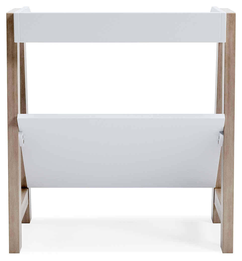 Blariden - Small Bookcase - White / Tan - Image 6
