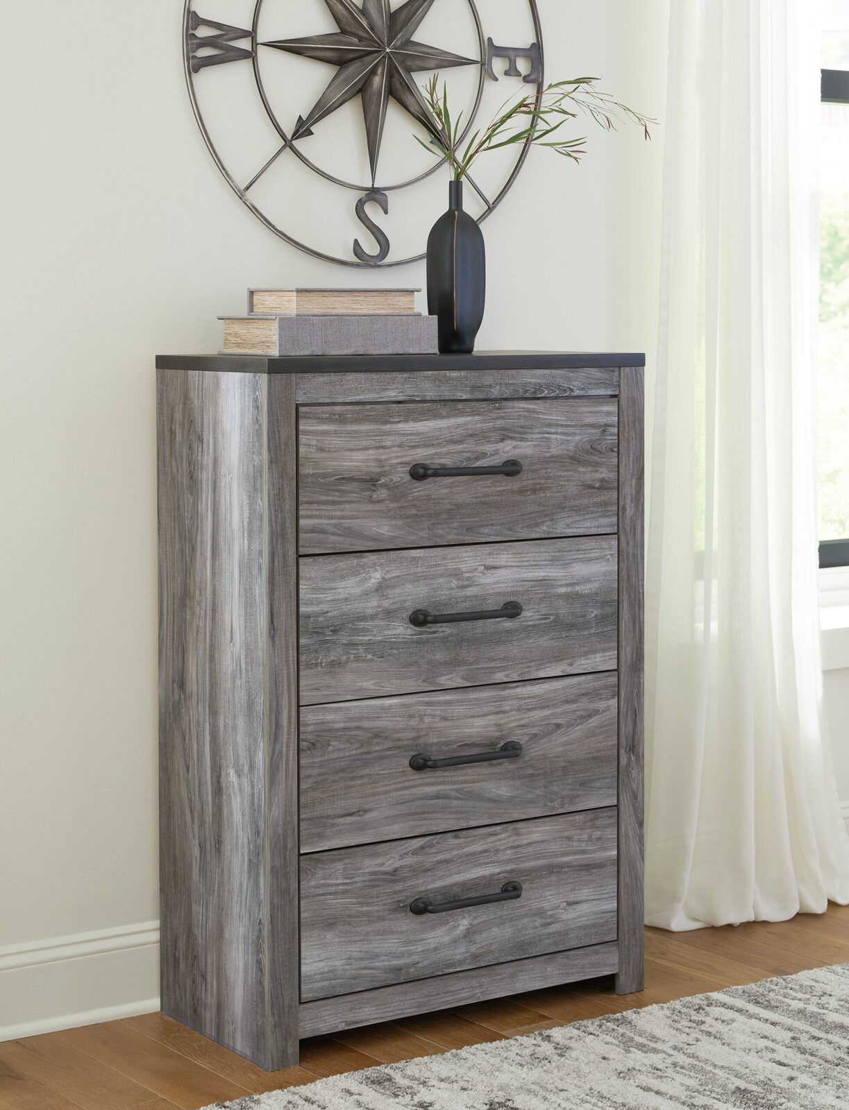 Bronyan - Four Drawer Chest - Dark Gray - Image 2