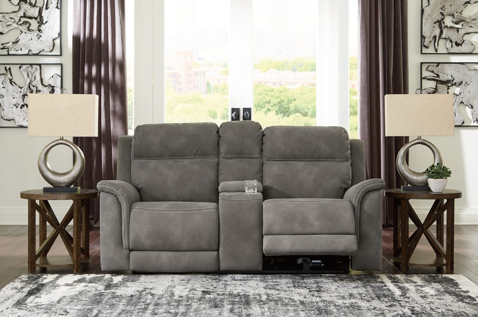 Next-Gen Durapella - Reclining Power Loveseat With Console - Image 15