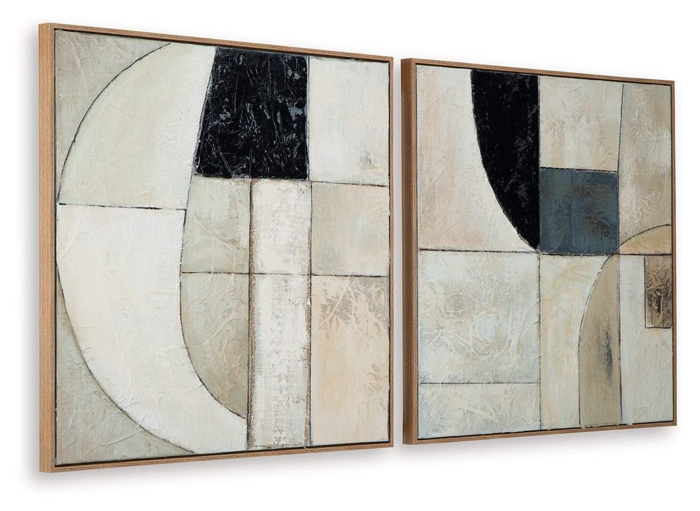 Bexlen - Wall Art Set (Set of 2) - Tan / Taupe / Black - Image 3