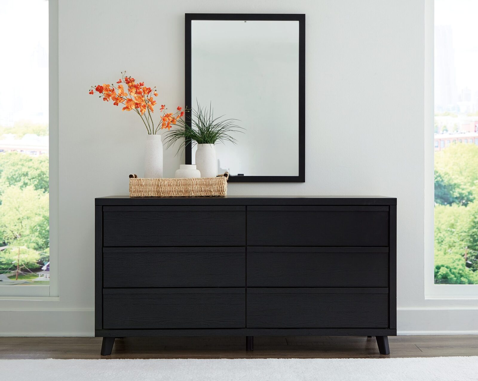 Danziar - Dresser And Mirror - Black - Image 6