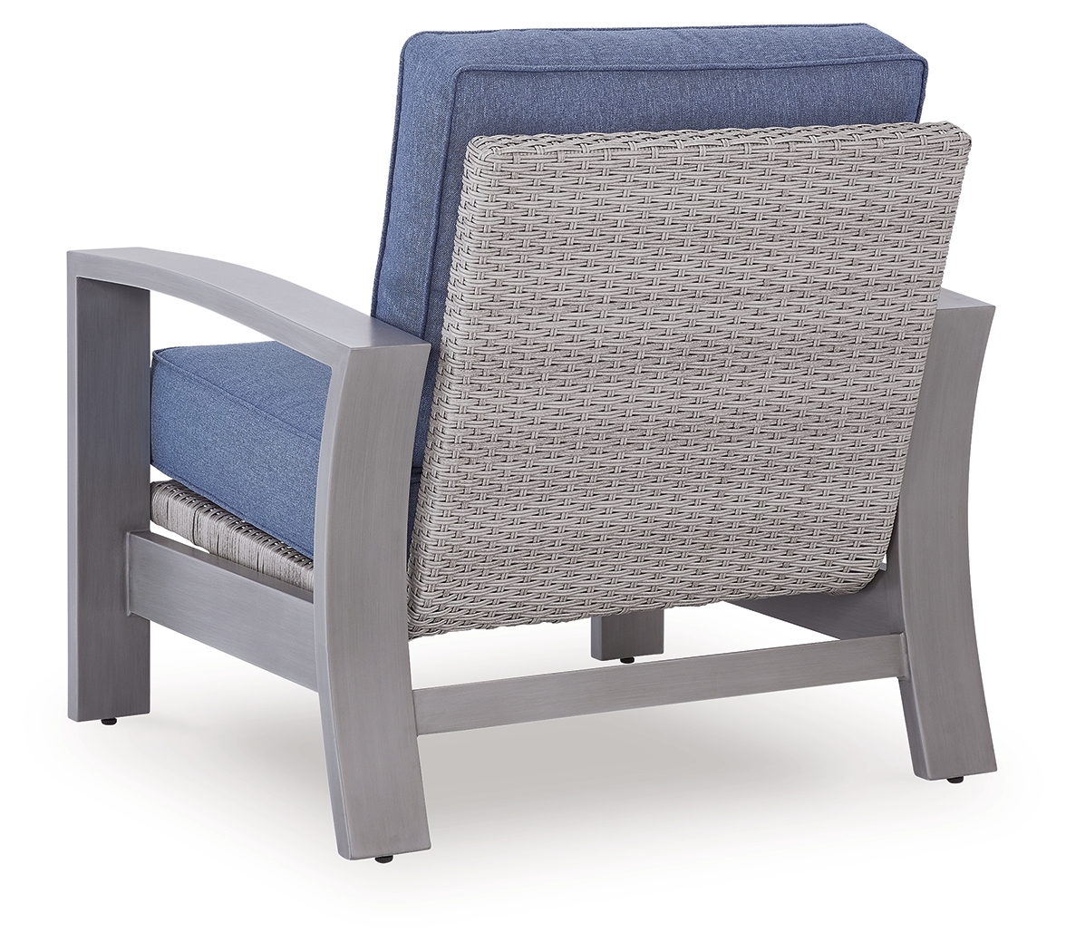 Half Moon Beach - Spring Lounge Chair - Blue / Gray - Image 4