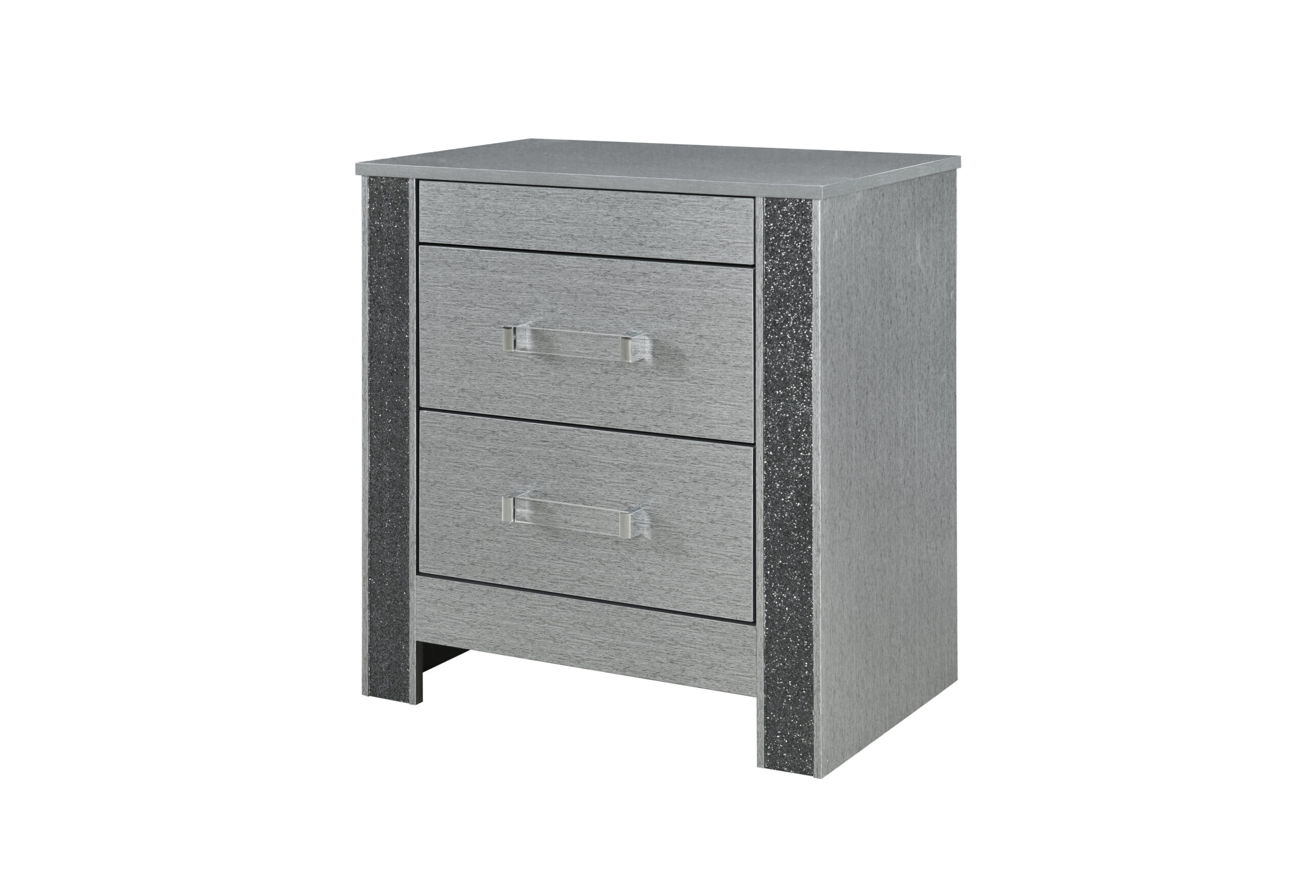 Logan - Nightstand - Silver - Image 4