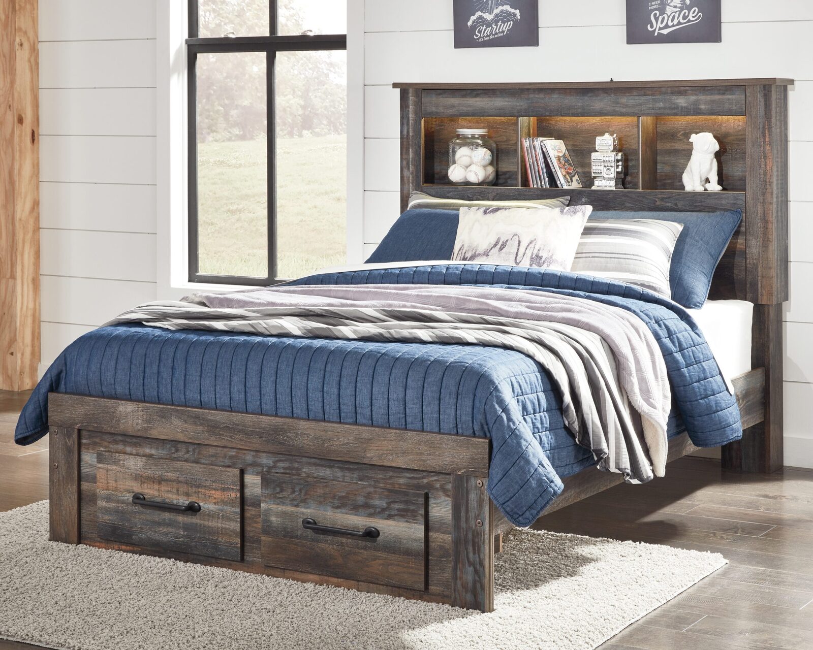 Drystan - Panel Bookcase Bed - Image 19