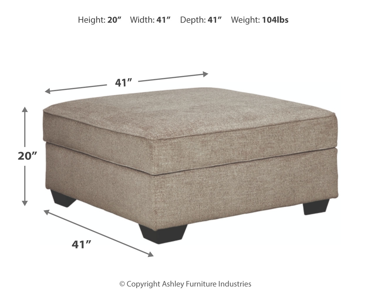 Bovarian - Ottoman With Storage - Stone - Image 4