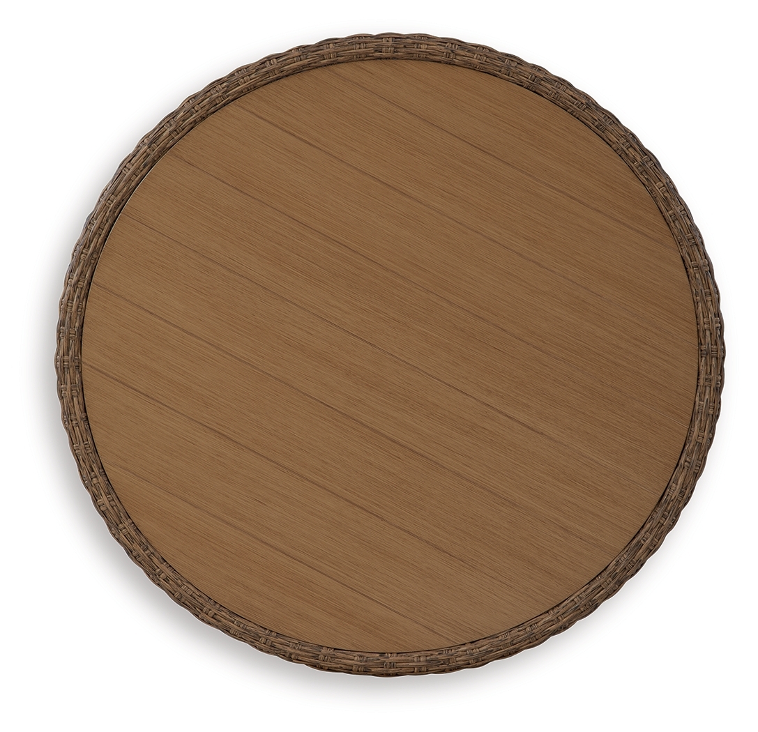 Double Point - Round Cocktail Table - Beige - Image 3