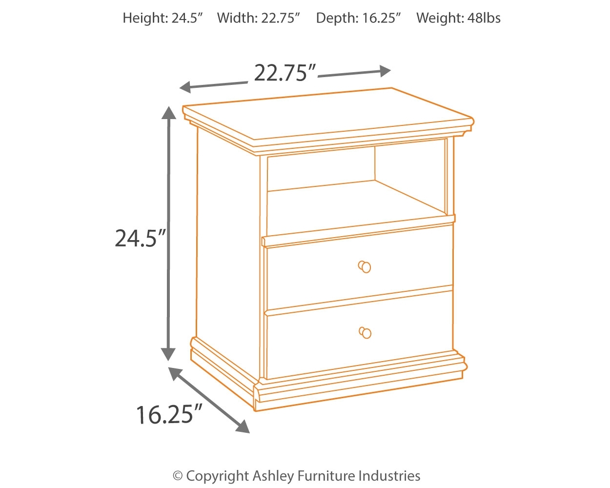 Maribel - One Drawer Night Stand - Black - Image 3