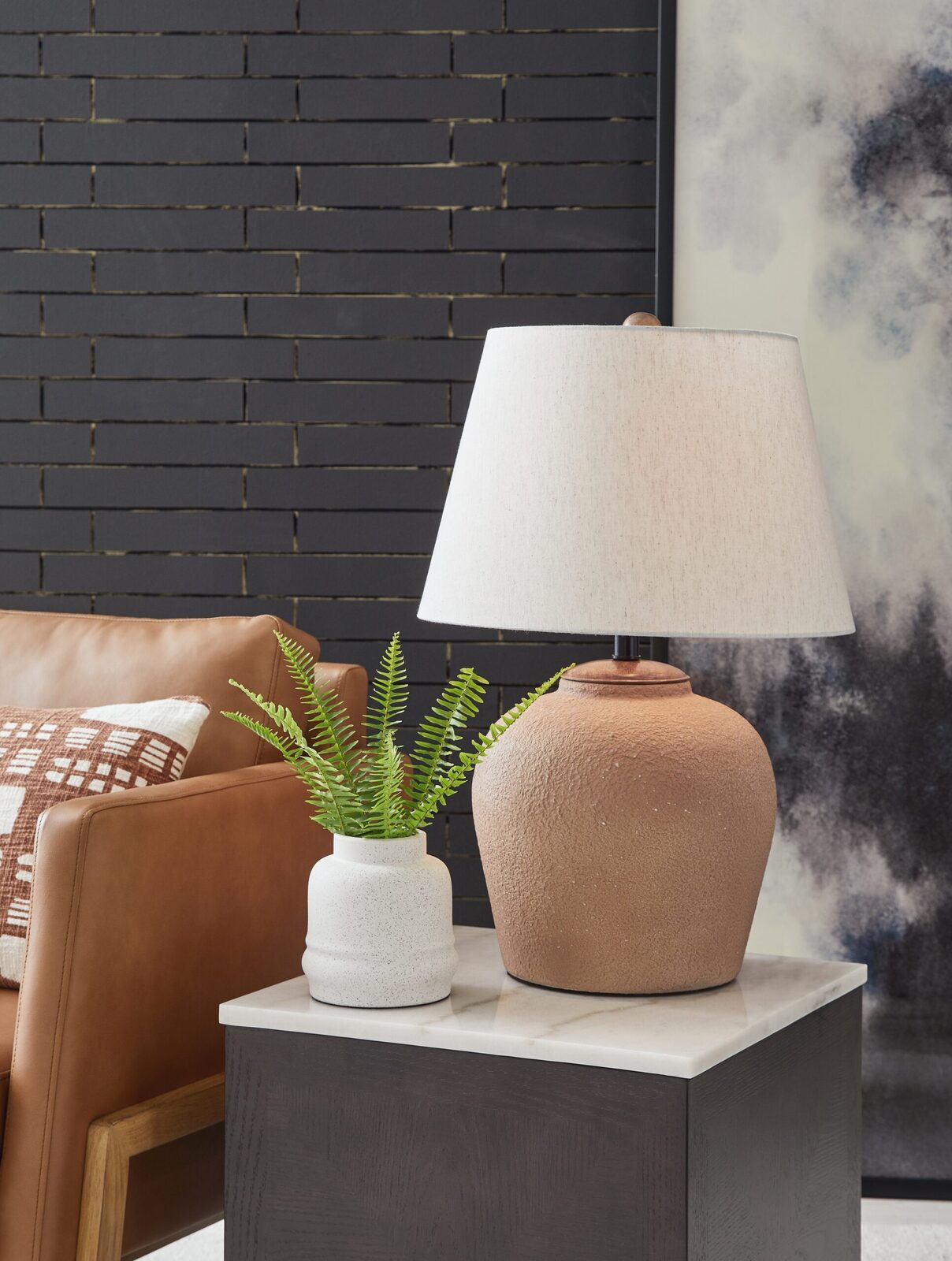 Scantor - Metal Table Lamp - Rust - Image 2