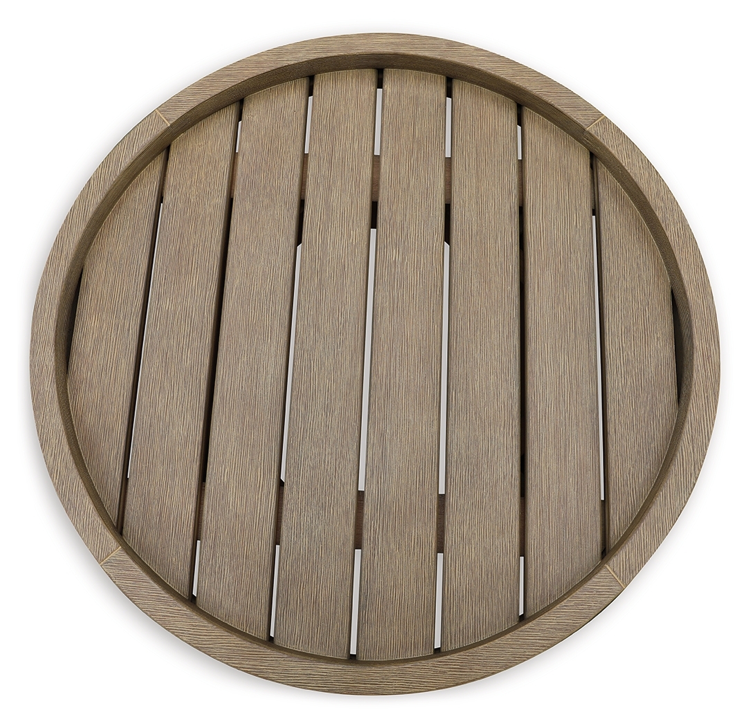 Marina Sun - Round End Table - Beige - Image 4