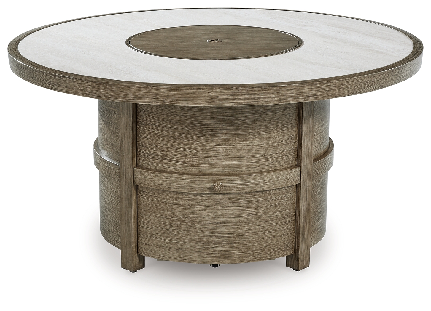 Rainier Ranch - Round Fire Pit Table - Beige - Image 4