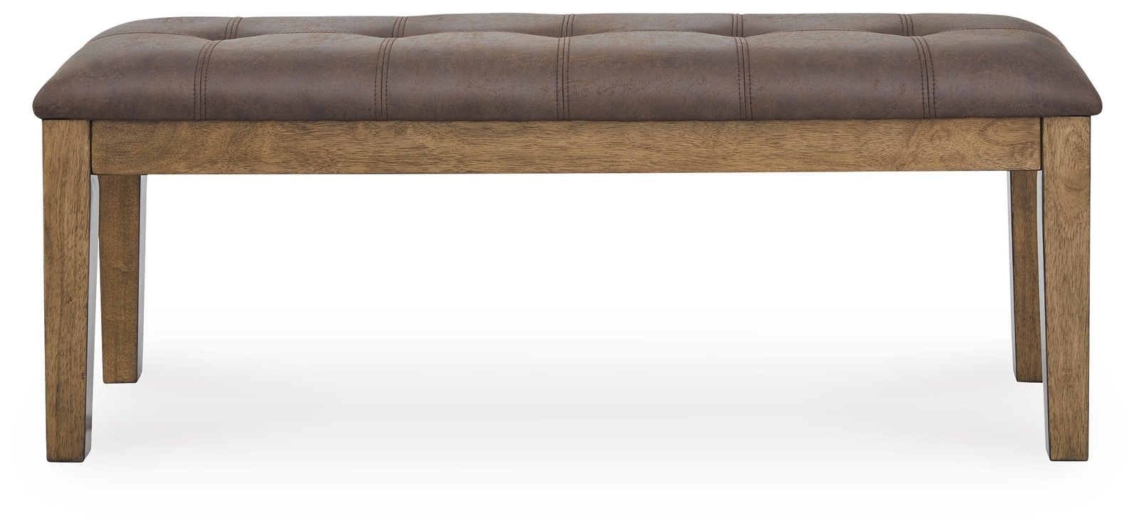 Urbinforte - Large Upholstered Dining Room Bench - Light Brown - Image 3