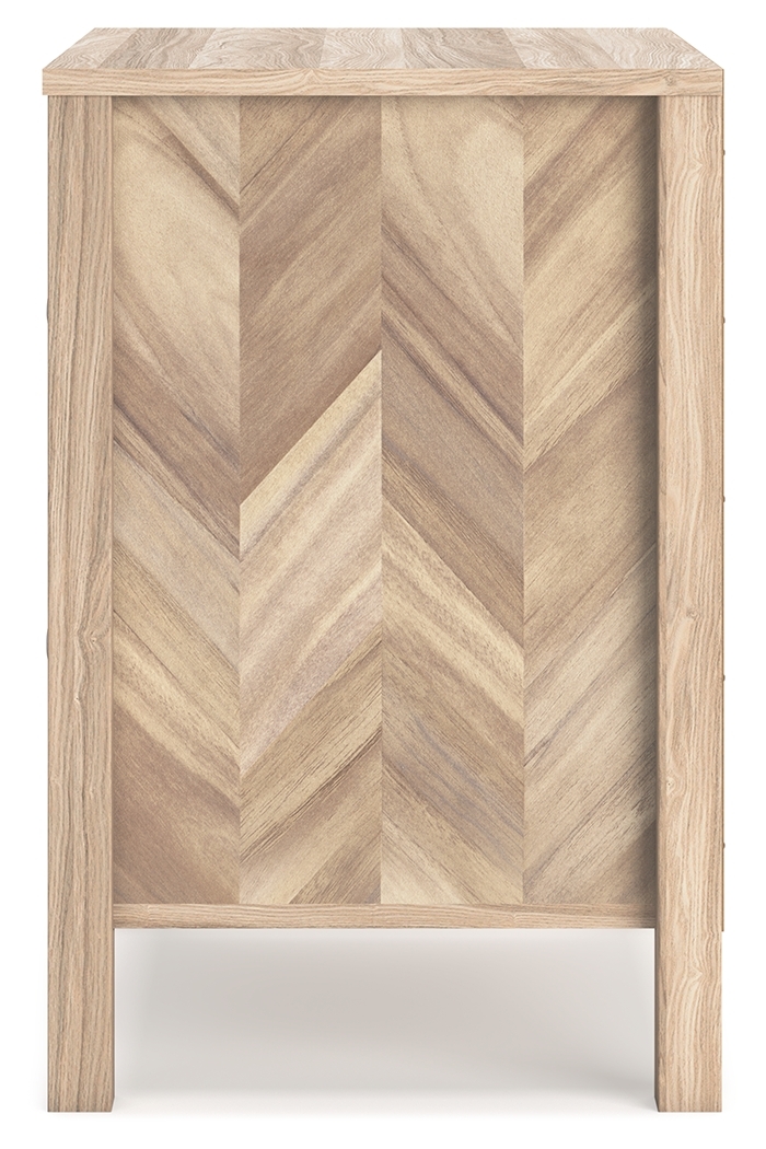 Battelle - Two Drawer Night Stand - Tan - Image 7