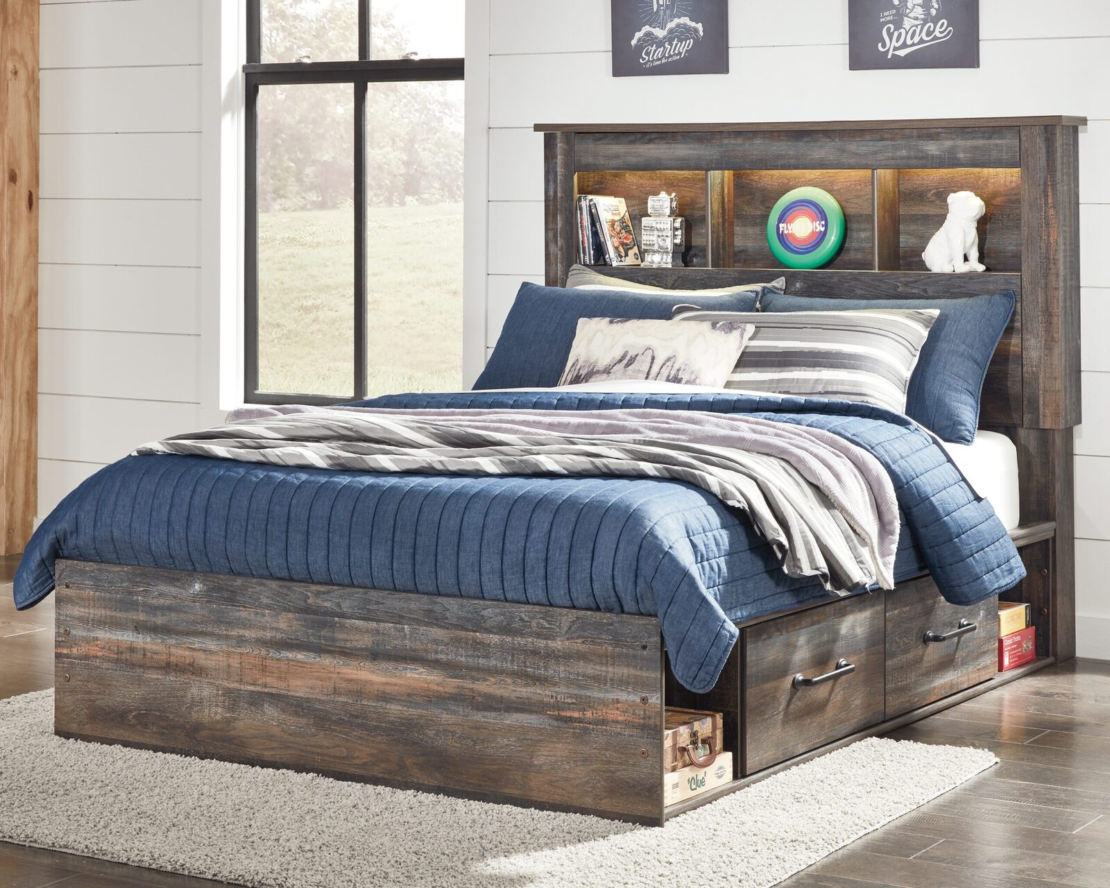 Drystan - Panel Bookcase Bed - Image 10