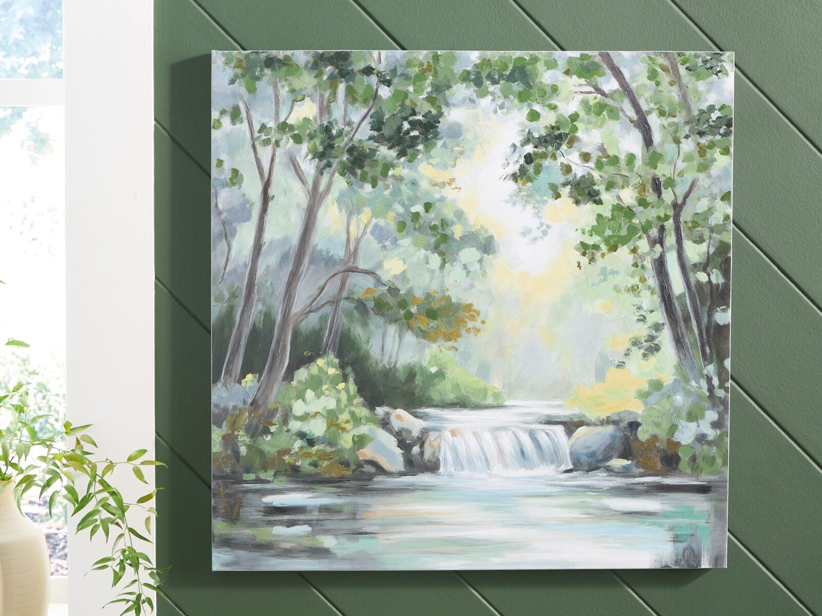 Evermaddick - Wall Art - Green / Gray / White - Image 2