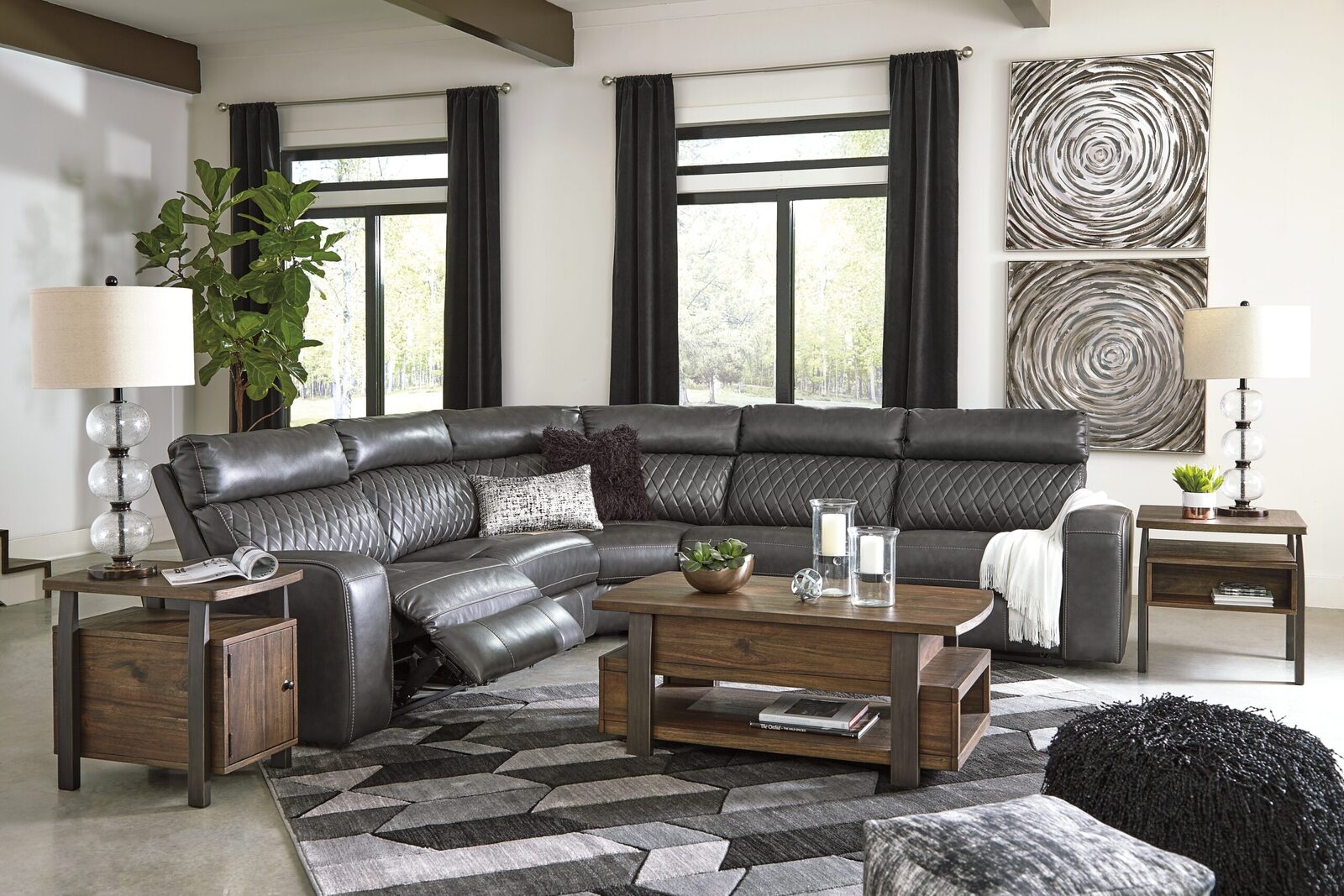 Samperstone - Power Reclining Sectional - Image 26
