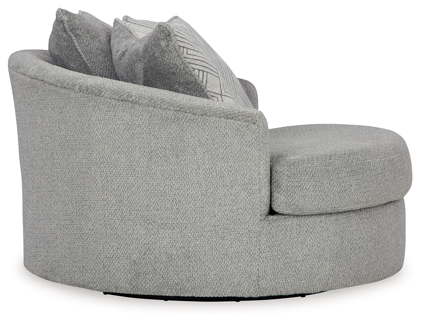 Casselbury - Oversized Swivel Accent Chair - Cement - Image 4