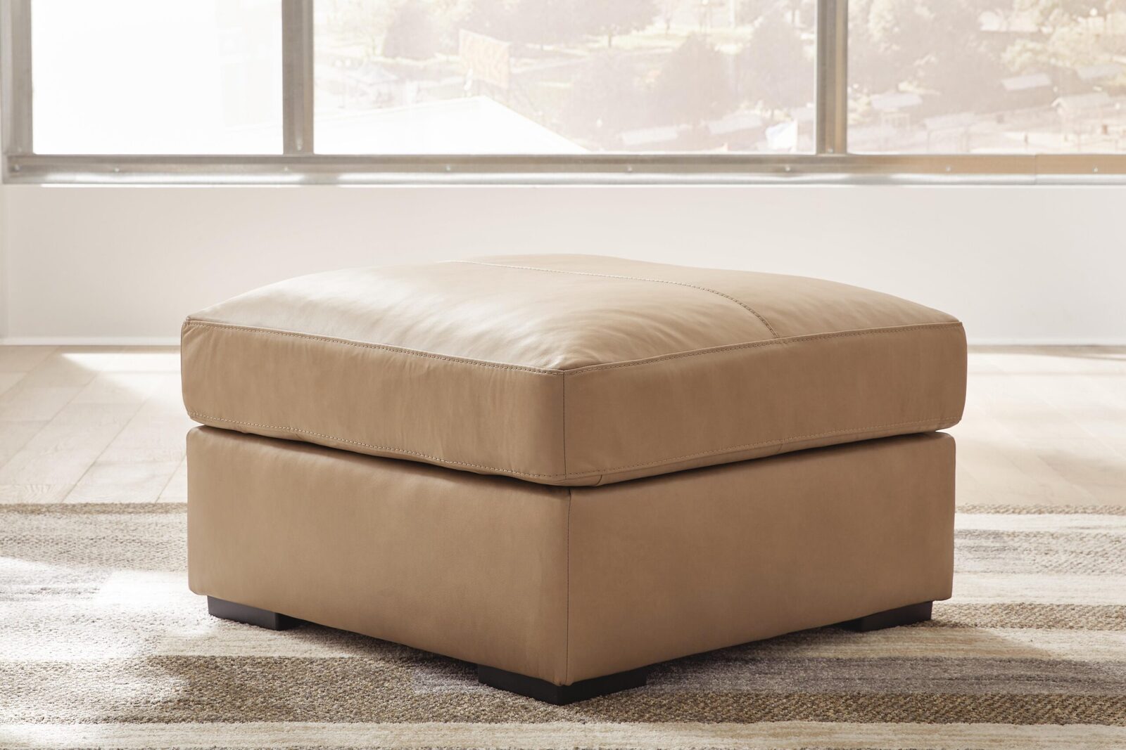 Bandon - Oversized Accent Ottoman - Toffee - Image 2