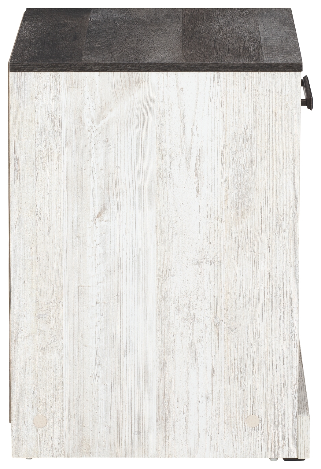 Shawburn - One Drawer Night Stand - Whitewash / Charcoal Gray - Image 6