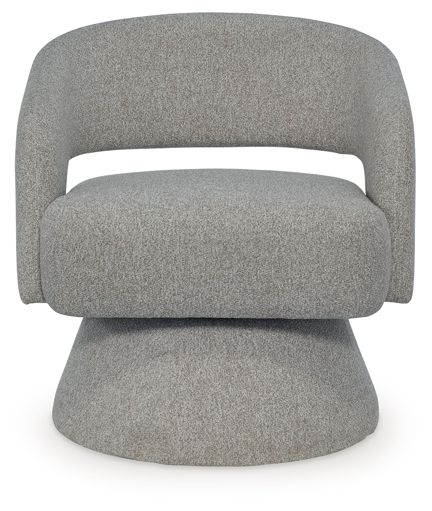 Nashkins - Swivel Accent Chair - Pebble - Image 3