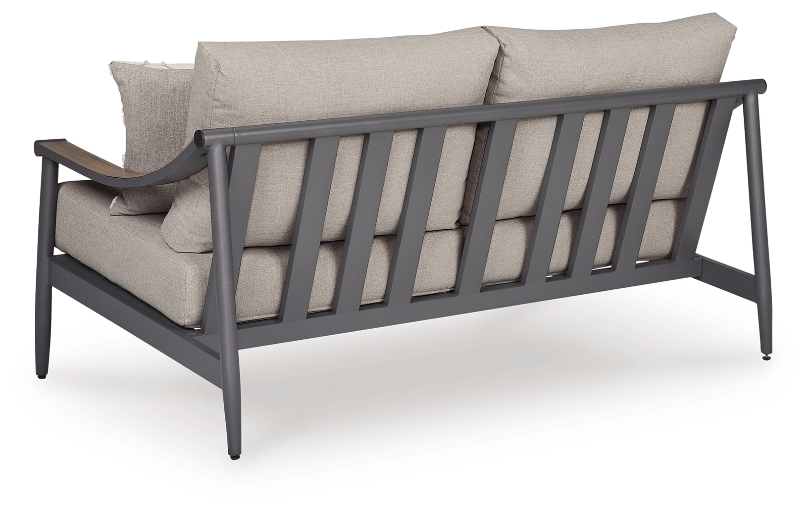 Ocean Beach - Loveseat With Cushion - Gray - Image 4