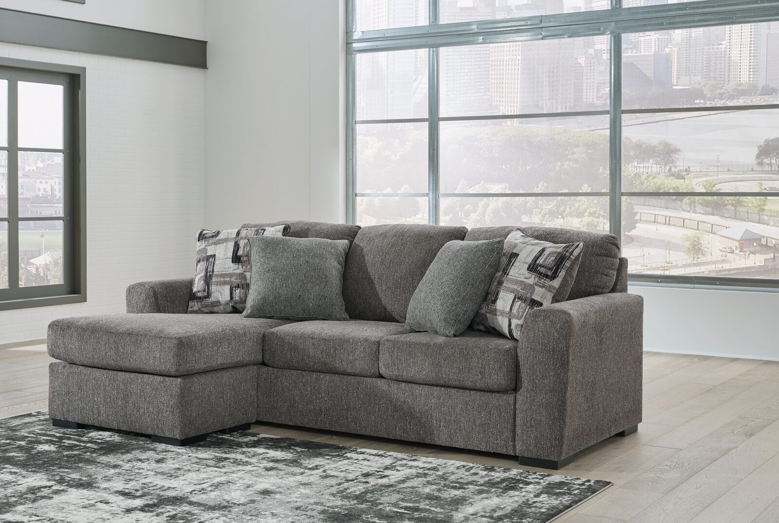 Gardiner - Sofa Chaise - Pewter - Image 2