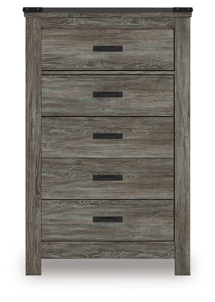 Frandern - Five Drawer Chest - Gray - Image 5